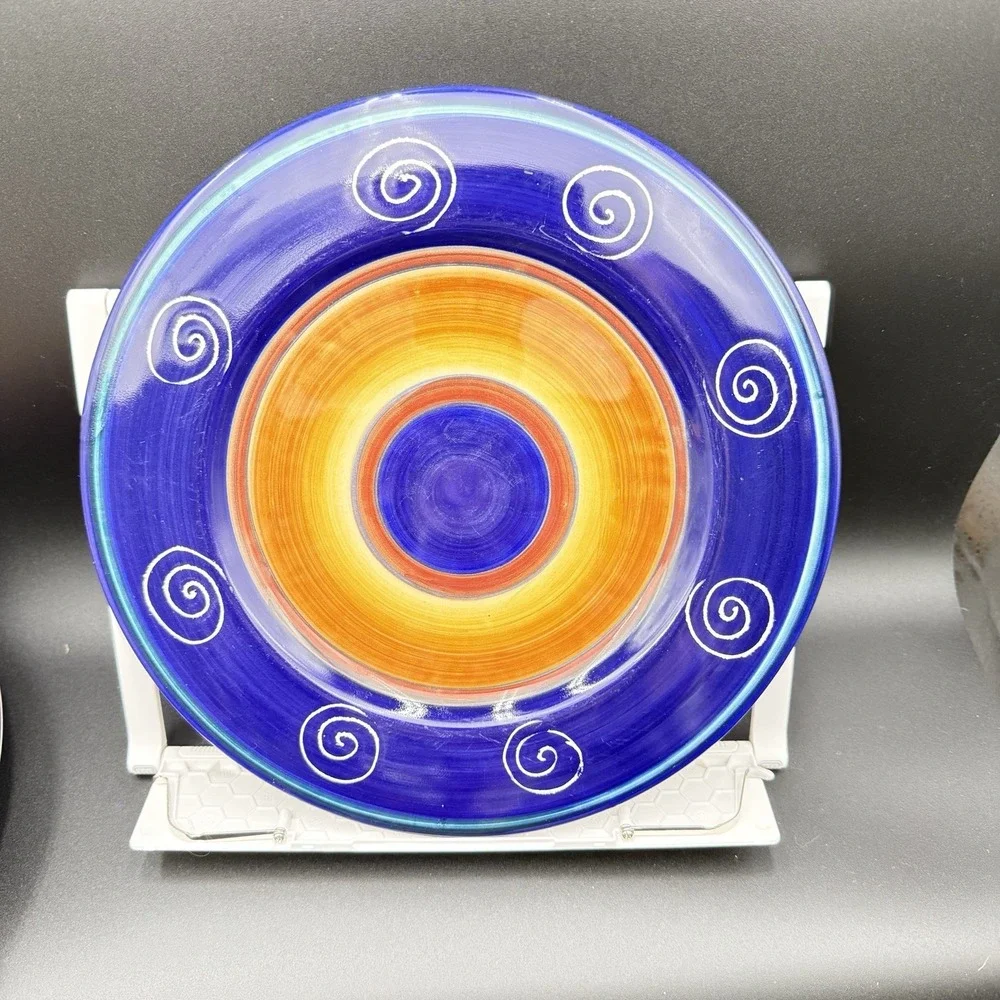 PIER 1 One Italian Swirl Dinner Plates 11 5/8